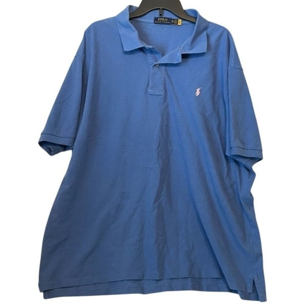 Polo Ralph Lauren Shirt 2XB Blue with‎ Pink Pony Men's *READ*